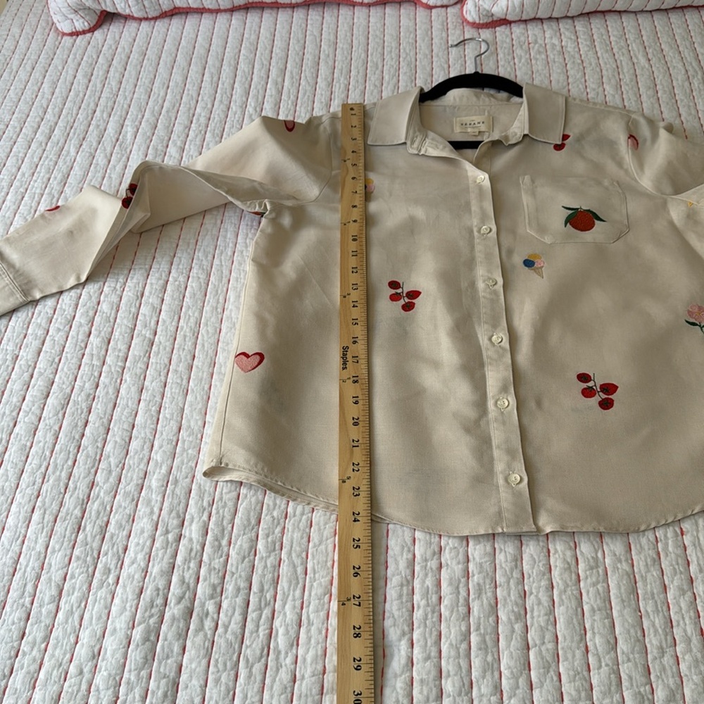 Sézane TOMBOY SHIRT ITALIE SZ 40 gently used - Picture 7 of 10